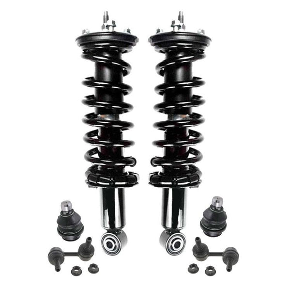 Front Complete Struts Assembly & Sway Bar Links for Nissan Frontier 2.5L 05-2019