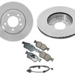 Fits BMW 323is 323ic 323i Front Brake Rotors Ceramic Pads & Wear Sensor