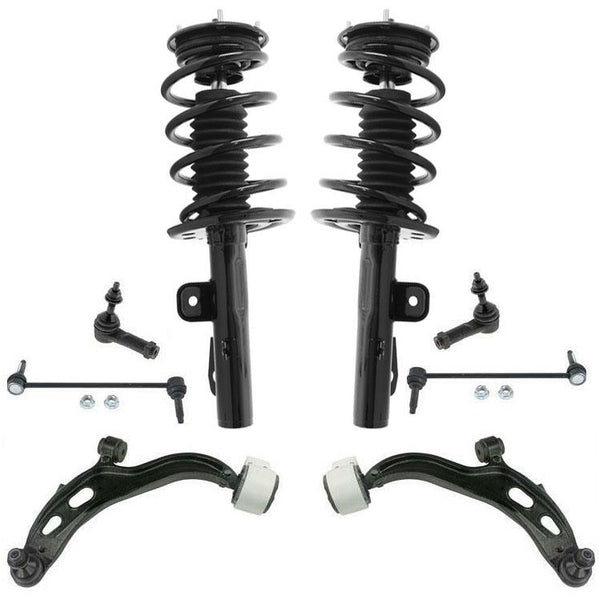 Front Complete Spring Struts All Wheel Drive TURBO for Ford Flex 8Pc 2010-2011