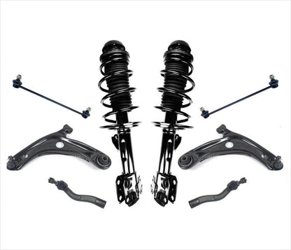 Front Coil Spring Struts Control Arms Tie Rods Links For Toyota Yaris 2006-2014