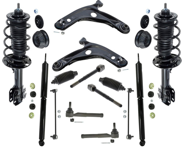 Front Struts Rear Shocks Control Arms Tie Rods & Links For 2006-14 Toyota Yaris