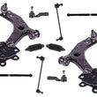 Front Lower STEEL Control Arms Tie Rods & Links Fits 2012-2018 Ford Focus