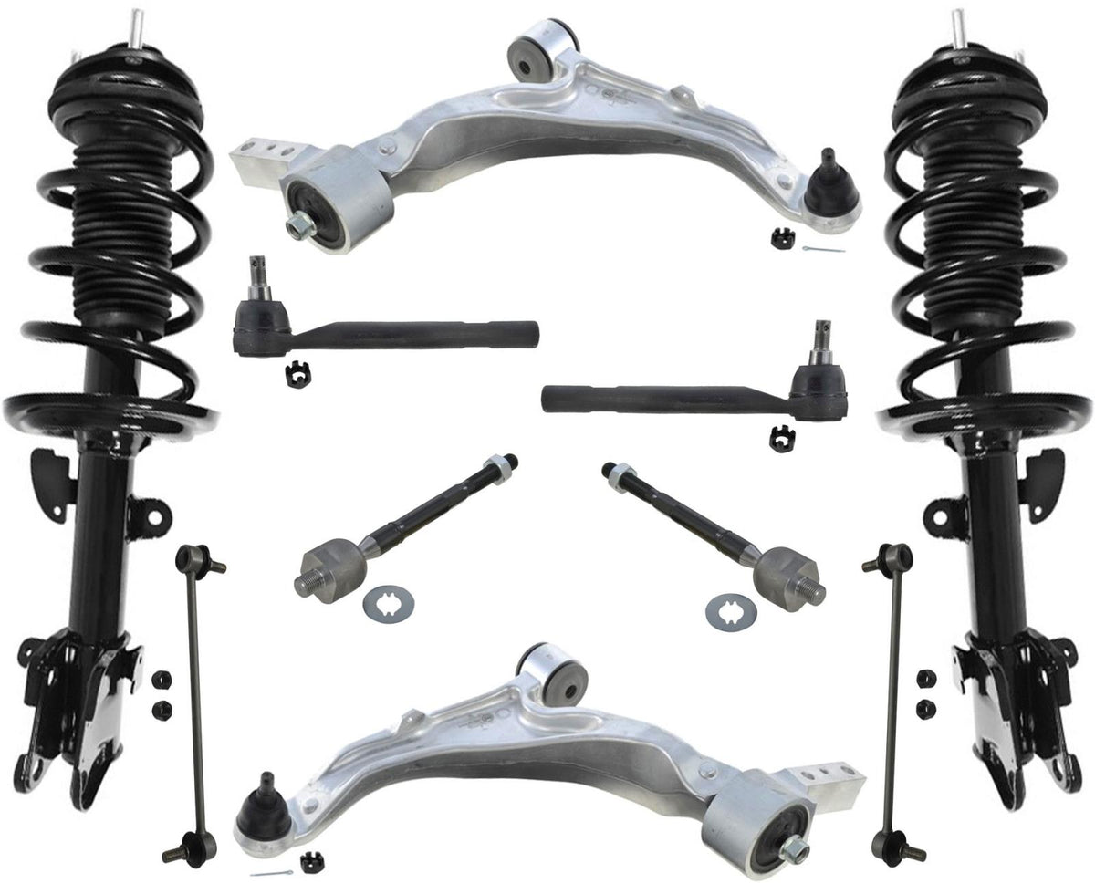 Front Complete Struts Control Arms Tie Rods & Links For Acura MDX 2007-2013 - Photo 1
