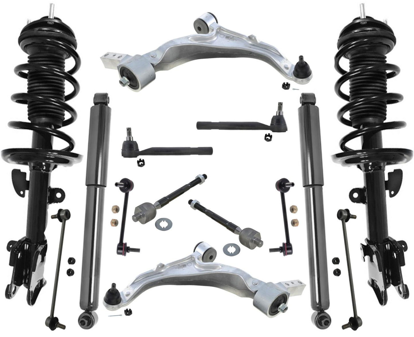 Puntales delanteros, amortiguadores traseros, brazos de control, tirantes y enlaces para Acura MDX 2007-2013