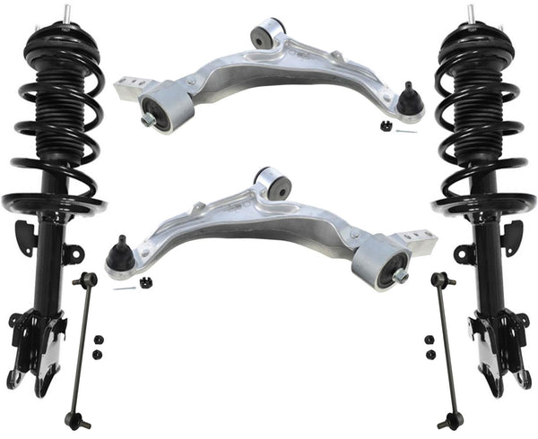 Front Complete Struts Lower Control Arms & Links For Acura MDX  2007-2013