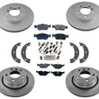 Disc Brake Rotors & Brake Pads 8pc for BMW 2003-2007 Z4 3.0L ONLY