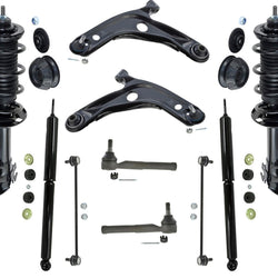 Front Complete Struts Rear Shocks Control Arms Tie Rods & Links For 06-14 Yaris