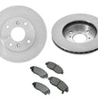 Fits 98-02 Honda Accord 4 Door 4 Cylinder (2) Front Brake Rotors & Ceramic Pads