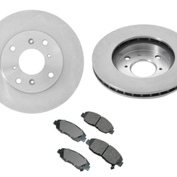 Fits 98-02 Honda Accord 4 Door 4 Cylinder (2) Front Brake Rotors & Ceramic Pads