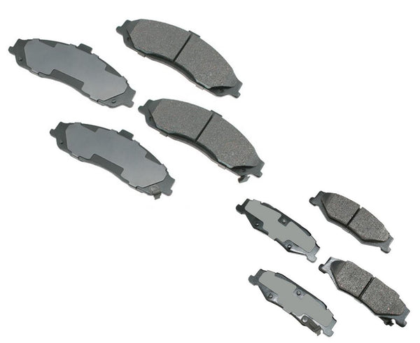 Fits 1997-2008 Chevrolet Corvette Ceramic Front & Rear Ceramic Brake Pads