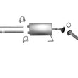 Muffler Exhaust System for Nissan Titan 07-15 Standard 139.8 Inch Wheel Base