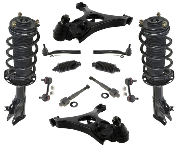 Front Struts Control Arms Tie Rods & Links For Honda Civic LX DX 4 Doors 06-11