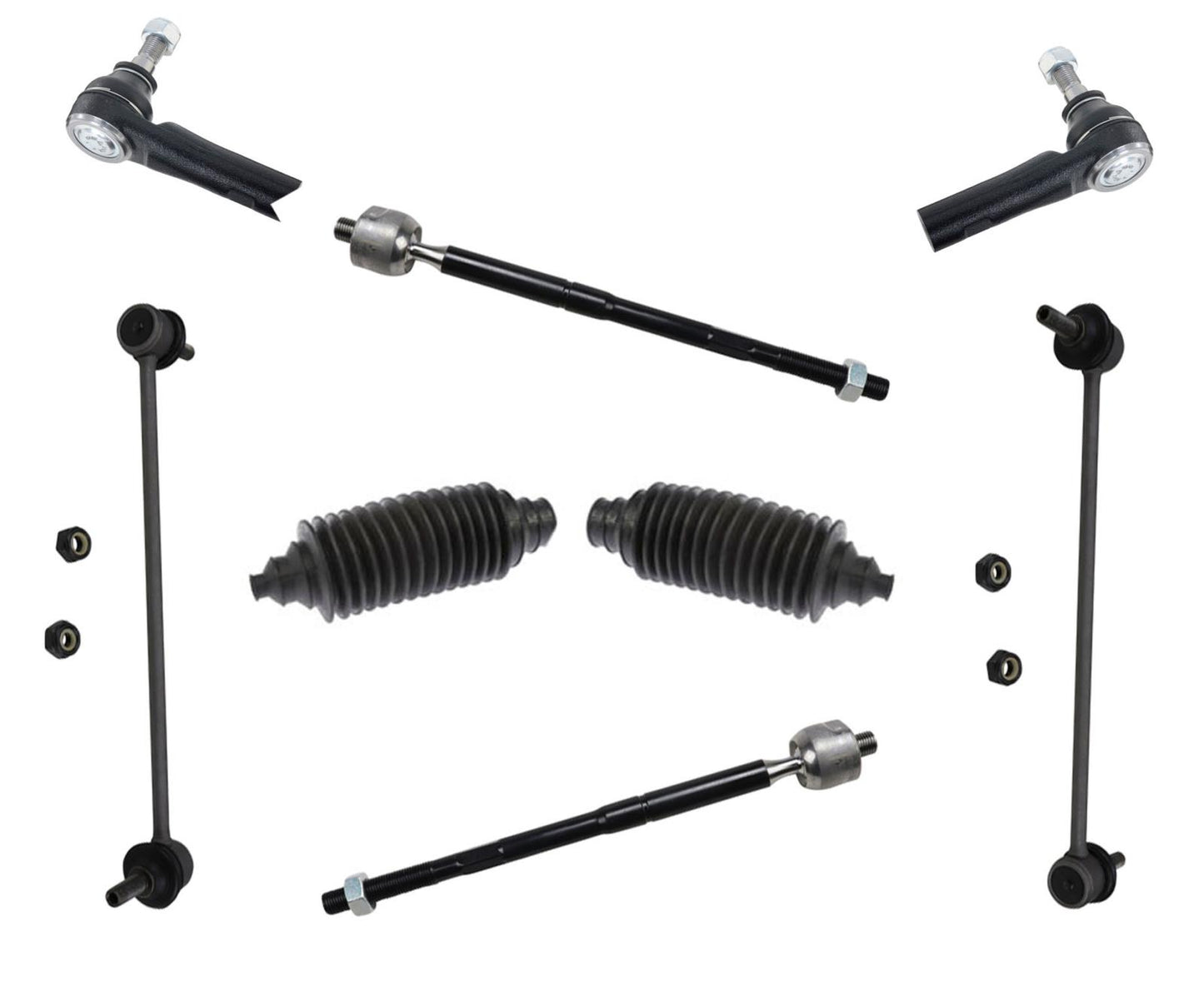 8 Pc Tie Rods Sway Bar Stabilizer Links For Mazda CX-5 2013 2014 2015 2016