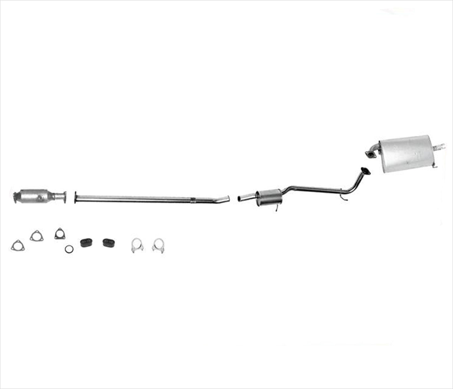 Para convertidor de 4 puertas Accord 2.3L 1998-2002 con silenciador de sistema de escape