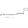 Exhaust System fits 98-02 Honda Accord 2.3L 4DR Automatic Trans Federal Emission