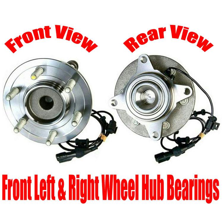 Front Left & Right Wheel Hub Bearings for Ford Expedion Rear Wheel Drive 03-06
