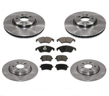 Front & Rear Brake Rotors & Brake Pads For Audi A4 2.0L Engine 2012 13 2015 2016