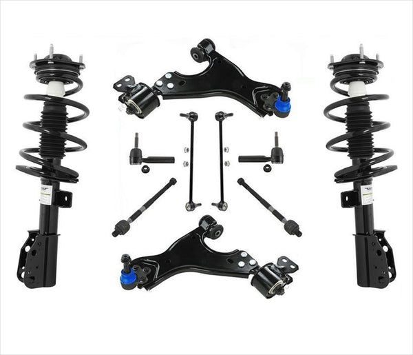 Kit de chasis de brazos de control inferiores con puntales delanteros para GMC Acadia 13-15, 10 piezas