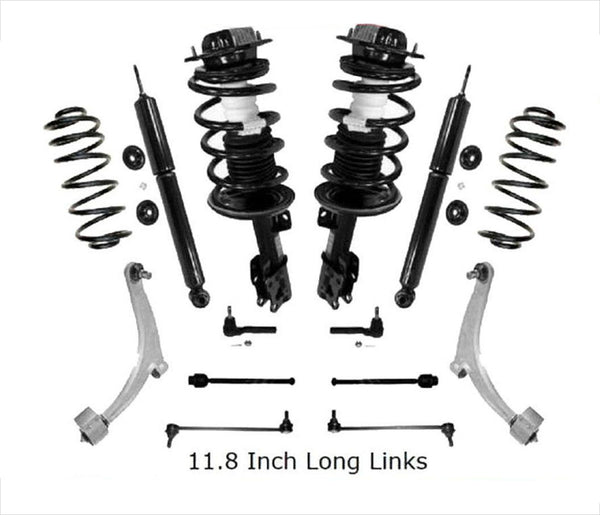 Complete Struts Assembly + Shocks & Coil Springs & Control Arms For 08-10 Malibu