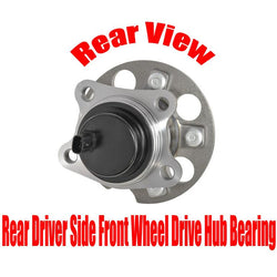 ONE Rear Driver Side Wheel Hub Bearing for Lexus RX330 Front Wheel Drive 04-06