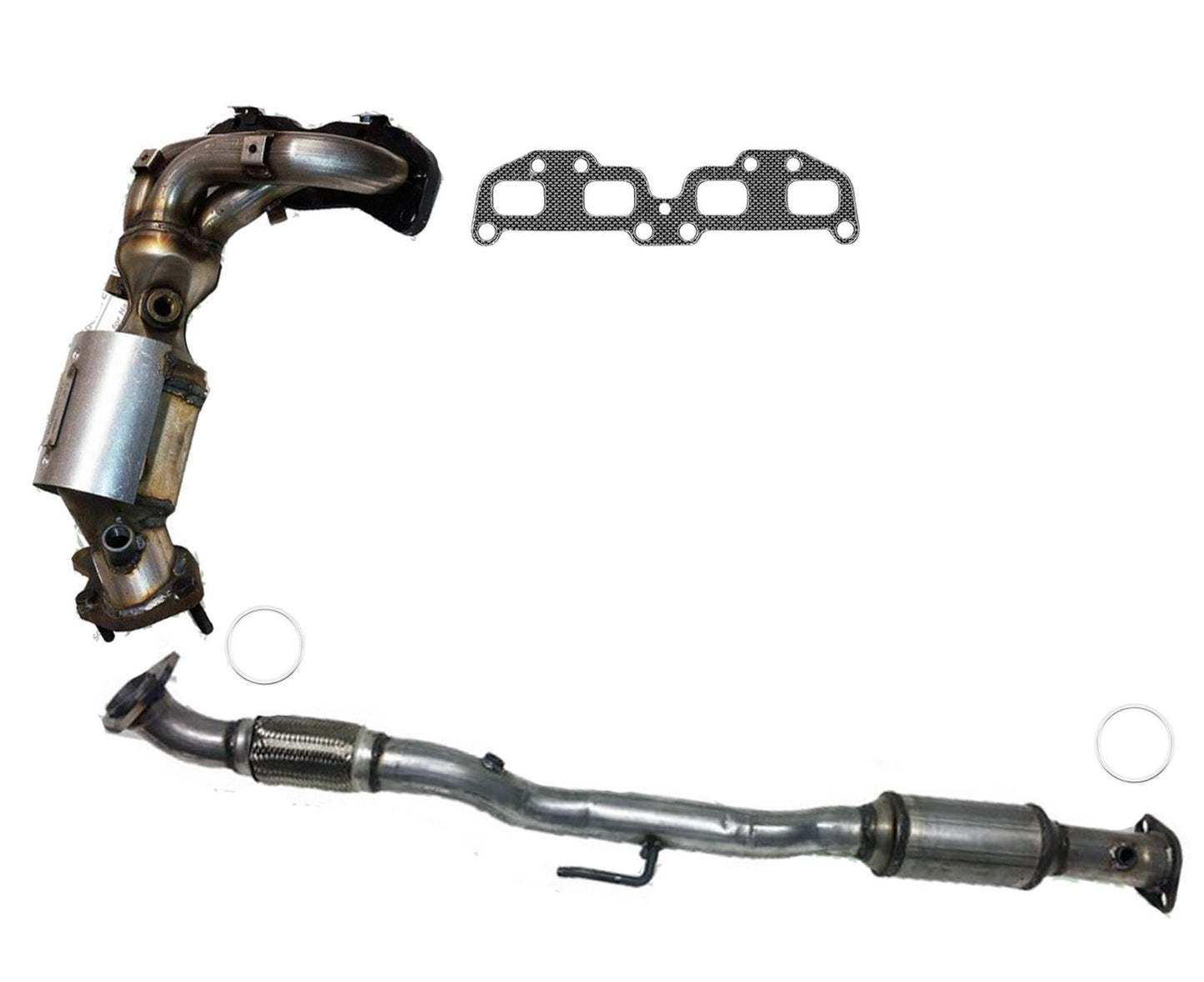 Colector delantero y convertidor catalítico trasero debajo del automóvil para Altima 2.5L 07-12