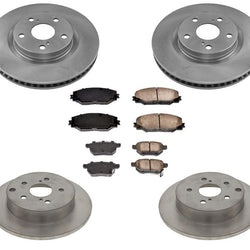 Front Rear Disc Brake Rotors and Ceramic Brake Pads for Toyota Mirai 16-18