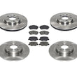 Front & Rear Brake Disc Rotors & Ceramic Brake Pads for Mazda 6 2.5L 2014-2015