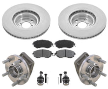 Front Wheel Bearings Brake Rotors Pads & Ball Joints Fits 11-13 Forester