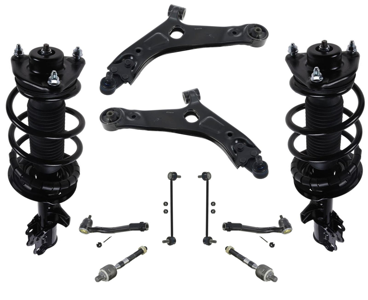 Barras de acoplamiento y enlaces de brazos de control de puntales completos delanteros para Hyundai Tucson 2010-13