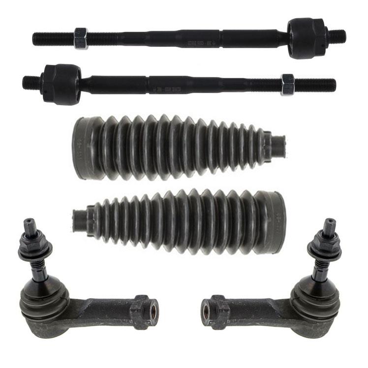 6Pc Outer & Inner Tie Rods with Boots for Ford Taurus 10-17 REF# CFAA5Z3280B