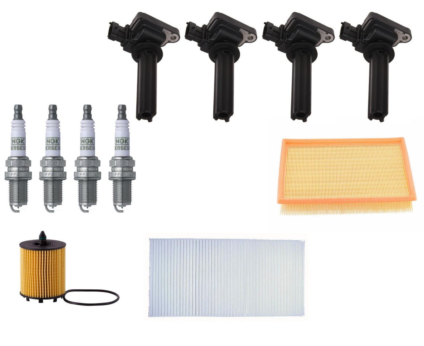 Tune Up Kit Ignition Coils Spark Plugs & Filters Fits Saab 9-3 04-11 9-3x 10-11