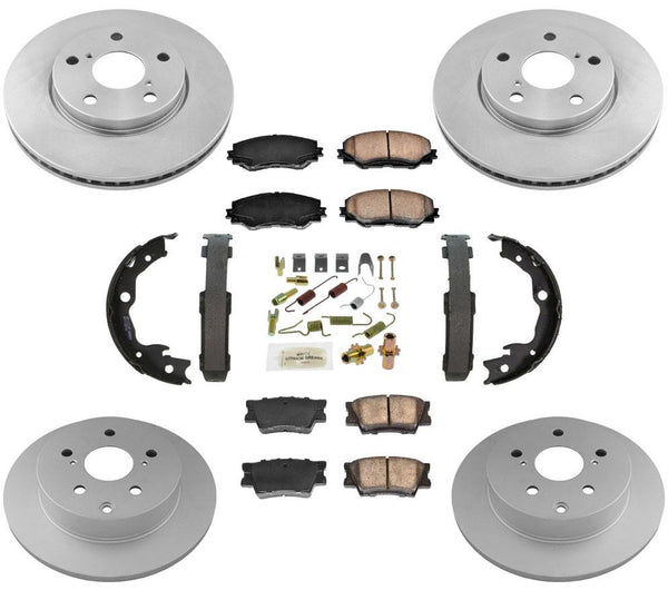 Rotores de freno de 10 7/8 pulgadas 2.4L 2.5L 06-18 para Toyota Rav4 sin asientos de tercera fila