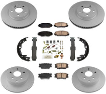 Pastillas de freno de rotores de 11 7/8 pulgadas para Toyota Rav4 con asientos de tercera fila 3.5L V6 06-18