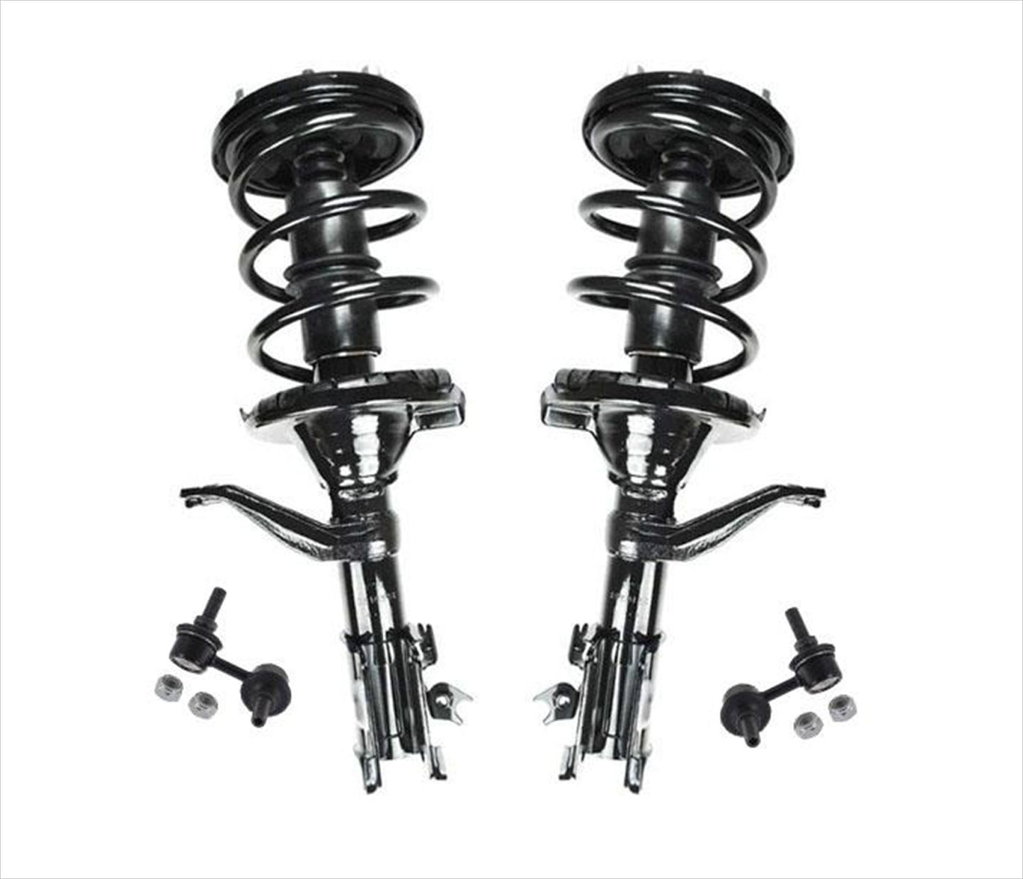 Fits For 2002-2006 Honda CRV Front Complete Struts and Front Sway Bar Links 4Pc