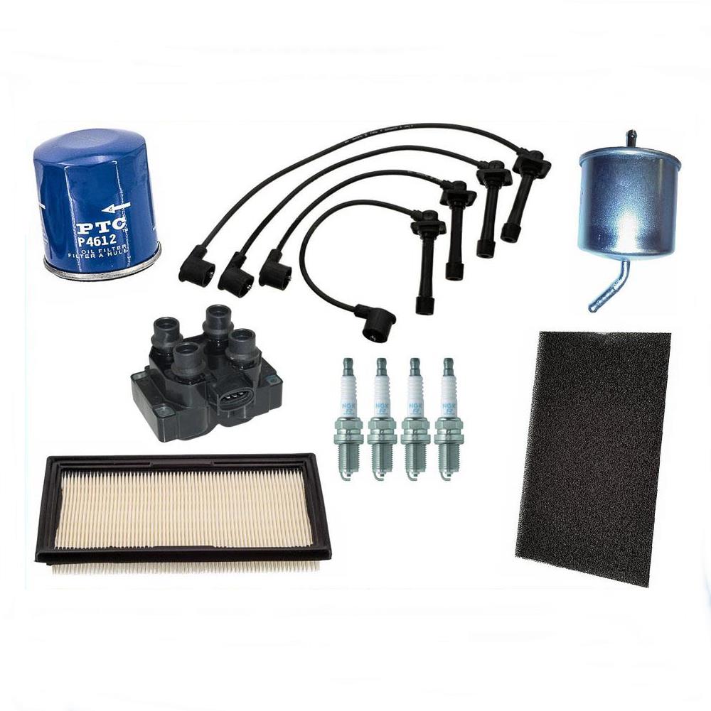 Nuevos cables de encendido de bujía, filtro de gas y aceite de aire para 98-02 Mazda 626 2.0L, 10 unidades
