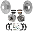 Rear Rotors Wheel Hubs Brake Pads Shoes Spring Kit for Nissan Maxima 2004-2008