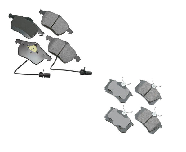 Fits 2002-2005 Volkswagen Passat 1.8T Front Wheel Drive Front & Rear Brake Pads