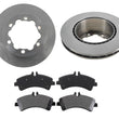 Rear Brake Rotors & Pads Fits 10-17 Mercedes Benz Sprinter 3500 DUAL Rear Wheels