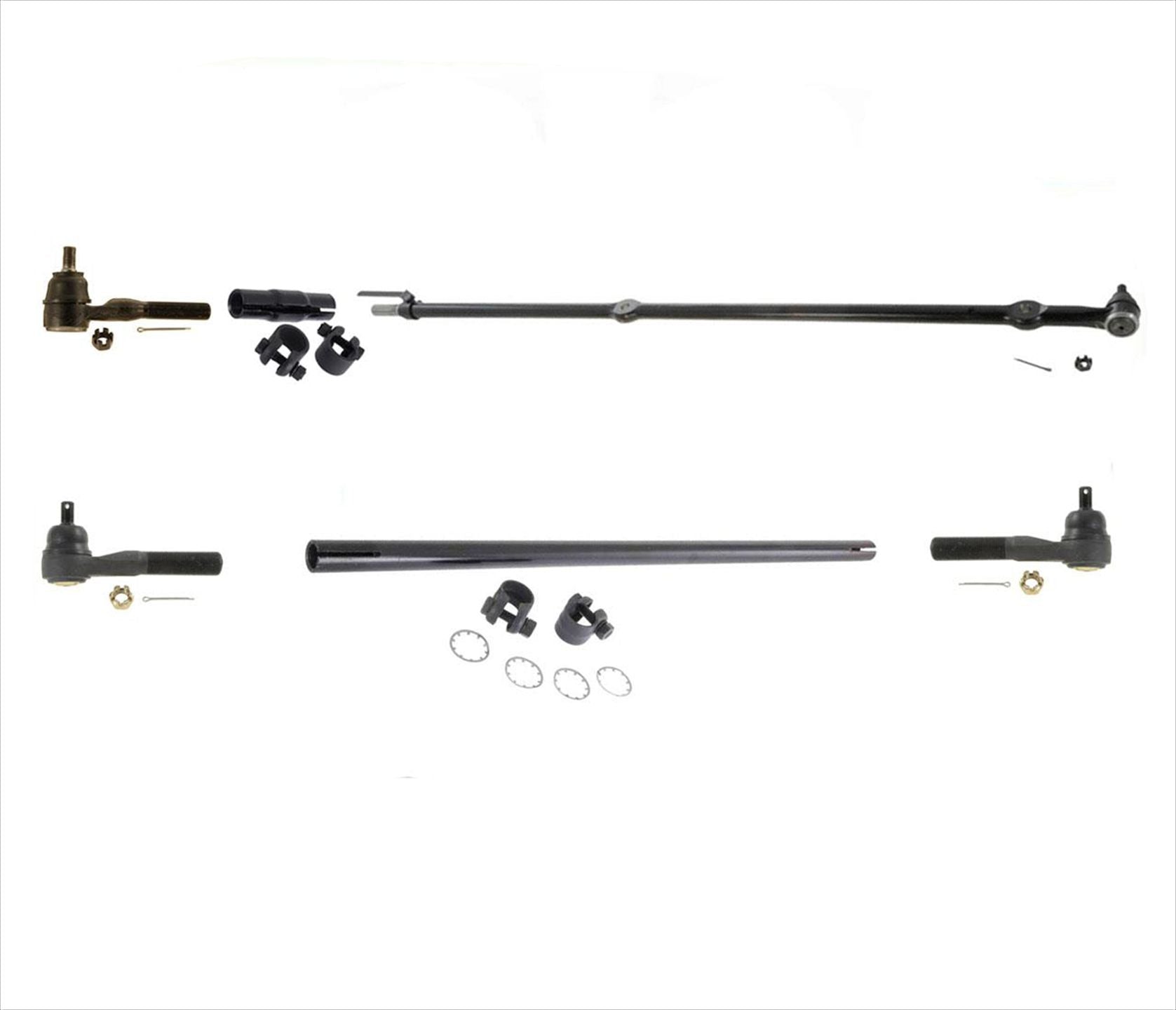 Juego de 6 fundas para varillas de amarre de enlace de arrastre para Jeep Wrangler, kit de 6 piezas 1991-1995
