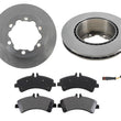 Rear Brake Rotors & Pads Fits 10-17 Mercedes Benz Sprinter 3500 DUAL Rear Wheels