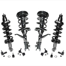 02-06 CRV Front Rear Coil Spring Strut and Mount Tie Rods Ball Joints 10Pc Kit