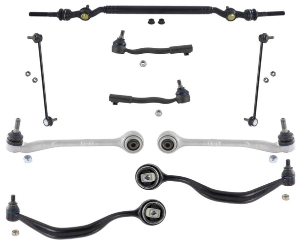 Fits 1995-2001 BMW E38 Control Arm Suspension and Steering Kit 9 pieces