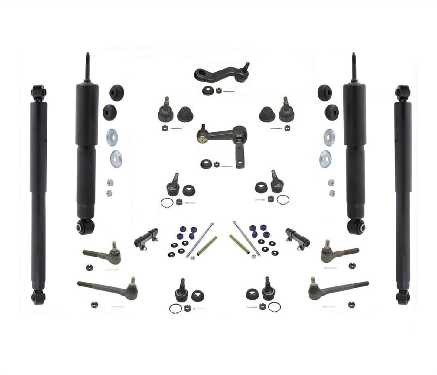 94-99 Ram Pick Up 1500 2 Wheel Drive Tie Rods Idler Arm Pitman Stabilizer 20pc