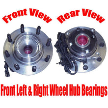 Front Wheel Hub Bearings for Ford F250 SuperDuty 4x4 ABS Single Rear Wheel 99-04