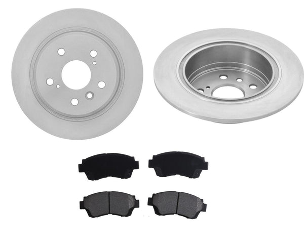 Fits 1995-1999 Toyota Avalon (2) Rear Brake Rotors & Ceramic Pads
