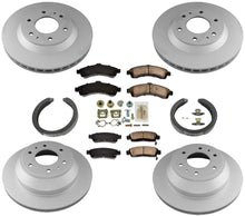 Rotores de disco, pastillas de freno, zapatas de estacionamiento, resortes para Chevrolet Trailblazer EXT 02-05