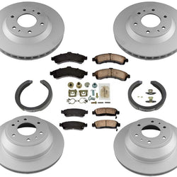 Rotores de disco, pastillas de freno, zapatas de estacionamiento, resortes para Chevrolet Trailblazer EXT 02-05