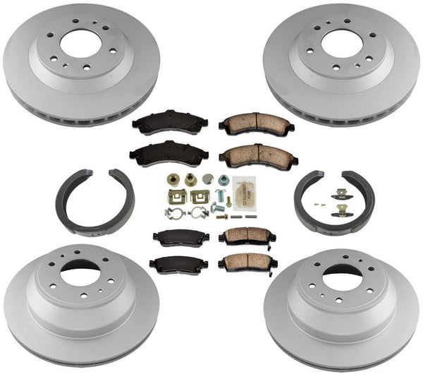 Rotores de disco, pastillas de freno, zapatas de estacionamiento, resortes para Chevrolet Trailblazer EXT 02-05