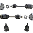 Kit de cojinetes de cubo de rueda delantera, ejes CV y ​​rótulas para Honda Accord 2.4L 08-12
