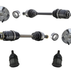 Kit de cojinetes de cubo de rueda delantera, ejes CV y ​​rótulas para Honda Accord 2.4L 08-12